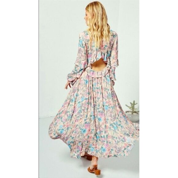 Spell Sayulita Dress Musk-Size MEDIUM - Picture 7 of 16